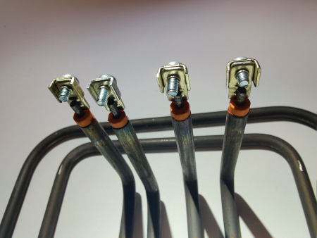 Комплект тэнов 182,155 для конфорки КЭТ-0,12 АБАТ ТУРЦИЯ код 44650, 44649 подходит для плиты Абат (ЭП-4П, ЭП-4ЖШ, ЭП-6ЖШ, ЭП-6П) Толщина трубки 9 мм.