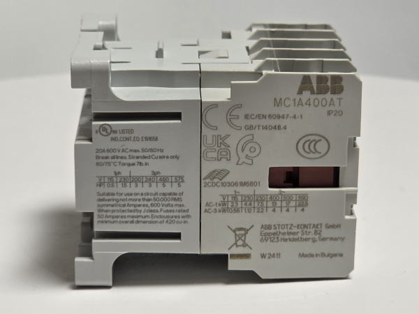 Контактор KVE1115A Unox магнитный пускатель 20a 230v 4p