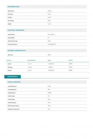 Компрессор EMX 6165U Embraco Aspera 511Вт