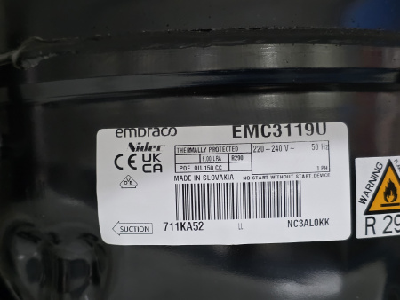 Компрессор EMC3119U R290 Embraco 236Вт LBP / MBP