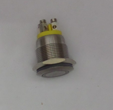 Переключатель светодиодный (оранжевый) LANGIR Китай (LED switch L19M-F-N-S-R-O 6V + кольцо O-ring), шт