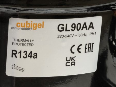 Компрессор GL90AAa R-134a CUBIGEL 224Вт Низкотемпературный LBP