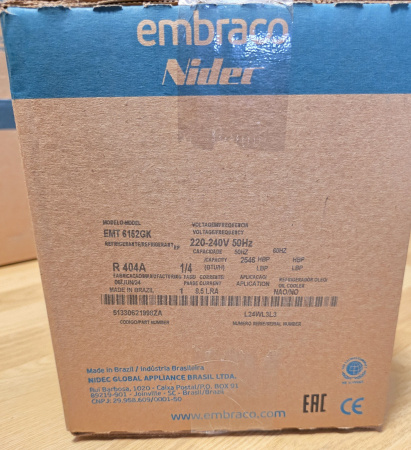 Компрессор EMT6152GK R404A Embraco 449Вт MBP