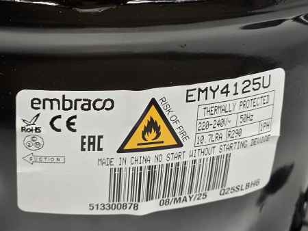 Компрессор EMY 4125U 293Вт (EMX 6165U) R290a LBP/MBP Embraco Aspera код QC4FM8NW