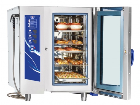 Пароконвектомат ПКА 10-1/1ВМ2 (лицо. нерж) 