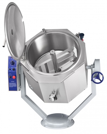 Котел пищеварочный КПЭМ-100-ОМР со сливным краном 