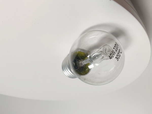 Лампочка 40W 230V Абат Цоколь E27 температура 0-300* код 120000044551 (ПЭП-4)