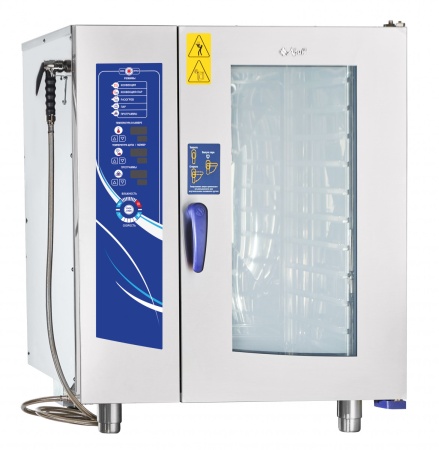 Пароконвектомат ПКА 10-1/1ВМ2 (лицо. нерж) 