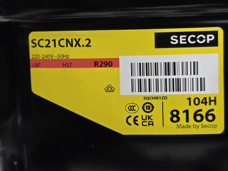 Компрессор SC21CNX.2 R290a 963Вт Secop (Danfoss)