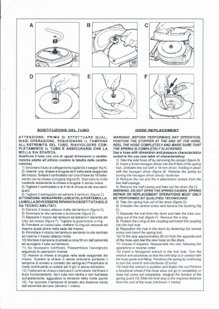 Душ выдвижной на катушке (настенный) SR 000000017A MONOLITH (шланг 5м)