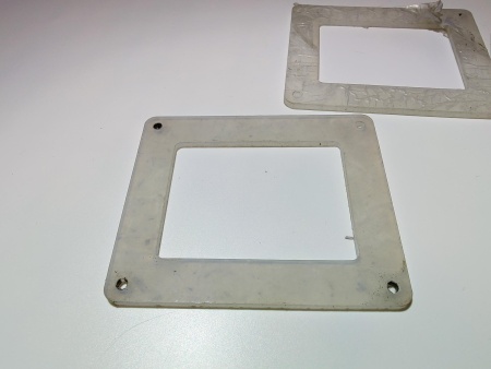 Прокладка лампы освещения 97х82 мм тв. 45 ед. силикон. ШорА св.-серая