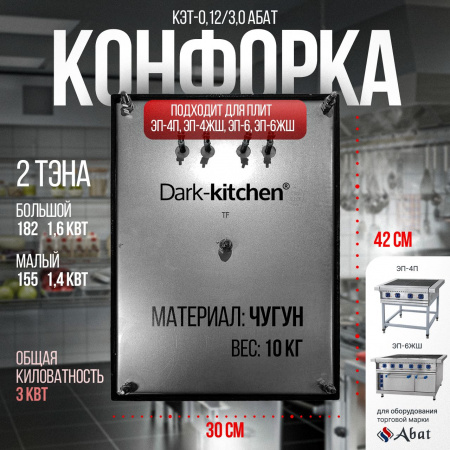 Конфорка КЭТ-0,12/3,0 Абат для плит ЭП Abat "Чувашторгтехника"