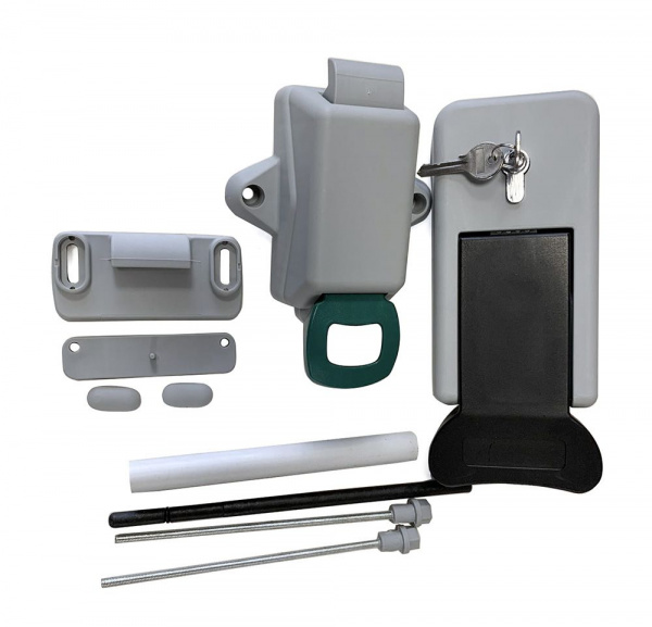 Ручка-замок двери камеры Polair код 1060043d