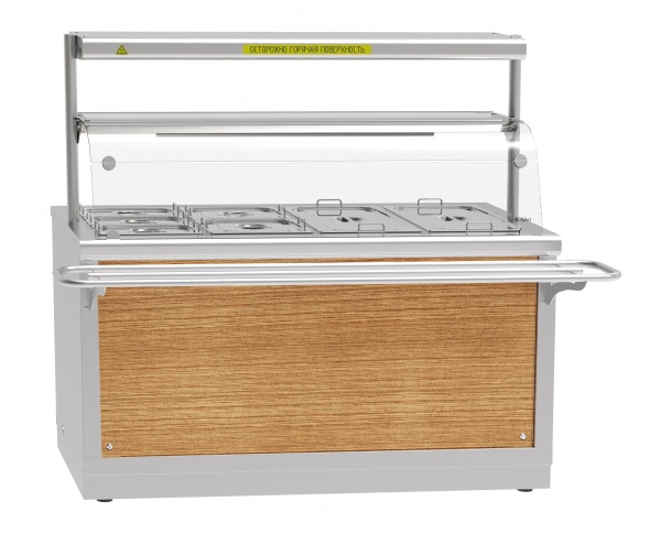 Мармит электрический ЭМК-70Х-01 с подогреваемой полкой 