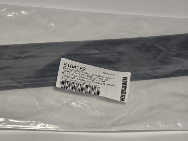 Уплотнитель стеклянной панели тележки Rational 24.05.092P, 24.05.616P