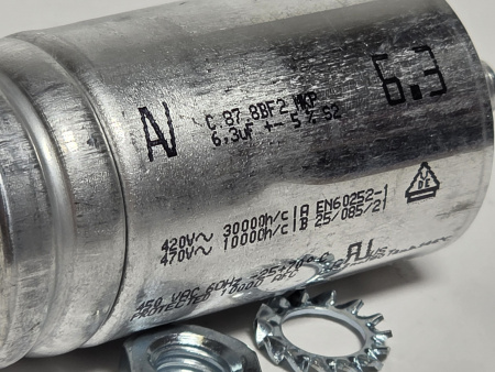 Конденсатор двигателя Unox 6,3 mF KVE1110A / KCN1003A