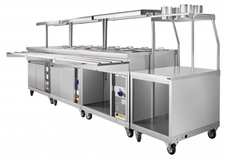 Прилавок для столовых приборов ПСП-70ПМ передвижной 